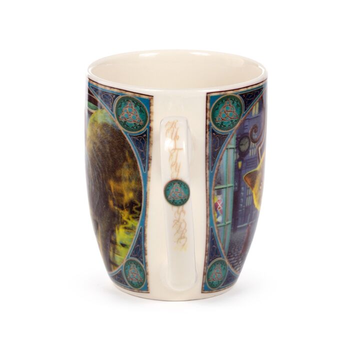 'Rusty Cauldron' - A Lisa Parker Cat Design Porcelain Mug