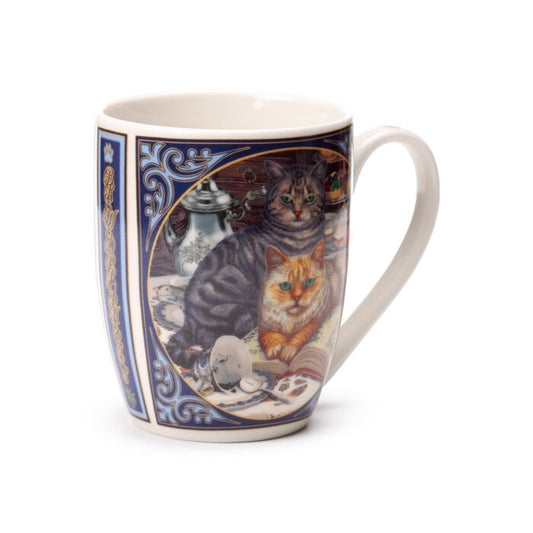 'Brewed Prophecies ' - A Lisa Parker Cat Design Porcelain Mug