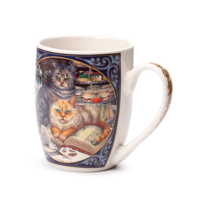 'Brewed Prophecies ' - A Lisa Parker Cat Design Porcelain Mug