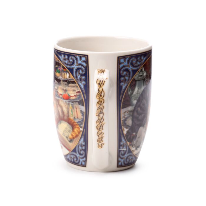 'Brewed Prophecies ' - A Lisa Parker Cat Design Porcelain Mug