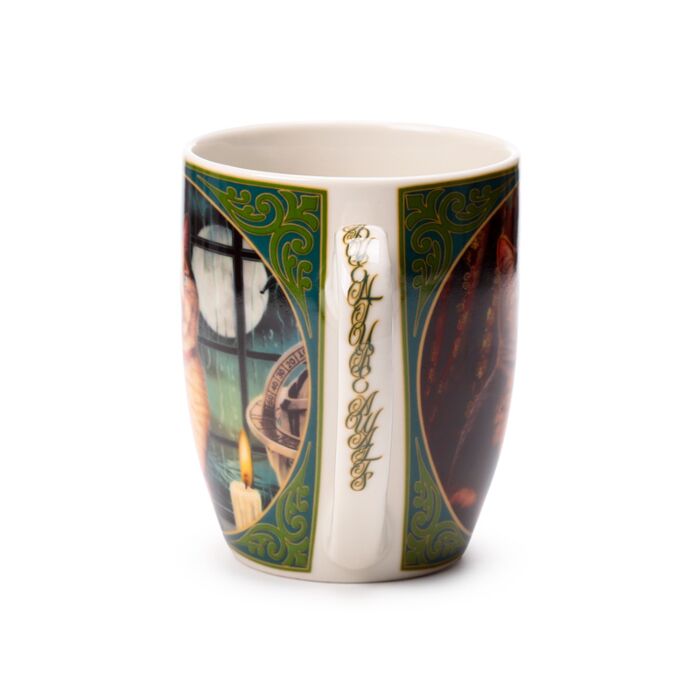 'Adventure Awaits' - A Lisa Parker Cat Design Porcelain Mug