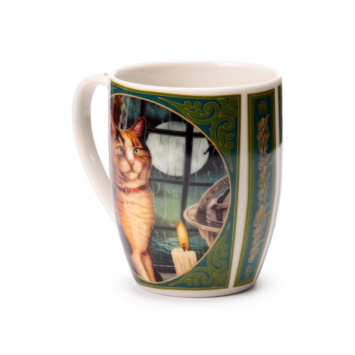 'Adventure Awaits' - A Lisa Parker Cat Design Porcelain Mug