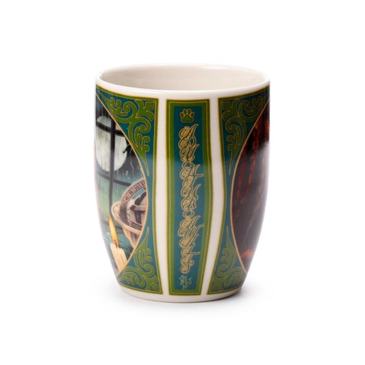 'Adventure Awaits' - A Lisa Parker Cat Design Porcelain Mug