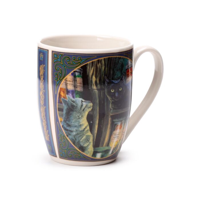 'Magical Emporium' - A Lisa Parker Cat Design Porcelain Mug