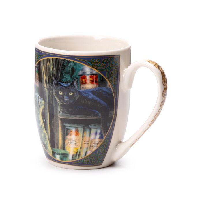 'Magical Emporium' - A Lisa Parker Cat Design Porcelain Mug