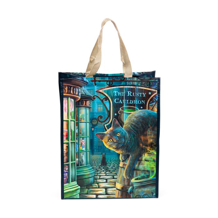 'The Rusty Cauldron' Reusable Bag - A Lisa Parker Cat Design