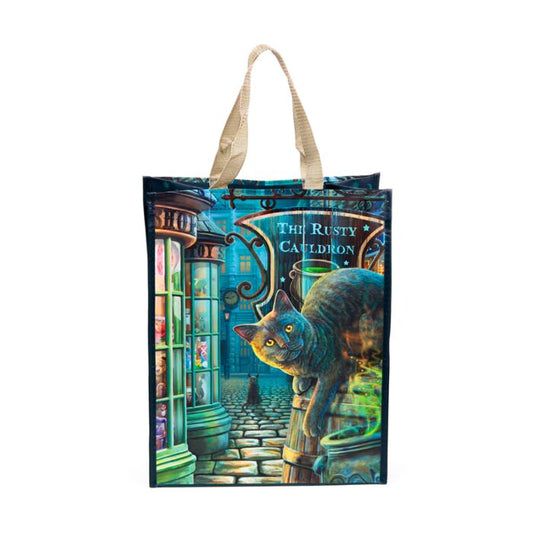 'The Rusty Cauldron' Reusable Bag - A Lisa Parker Cat Design