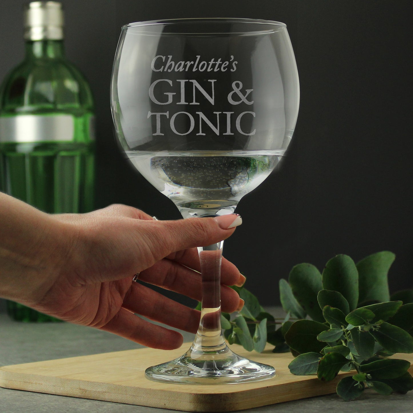 Personalised Gin & Tonic Balloon Glass - New Shape