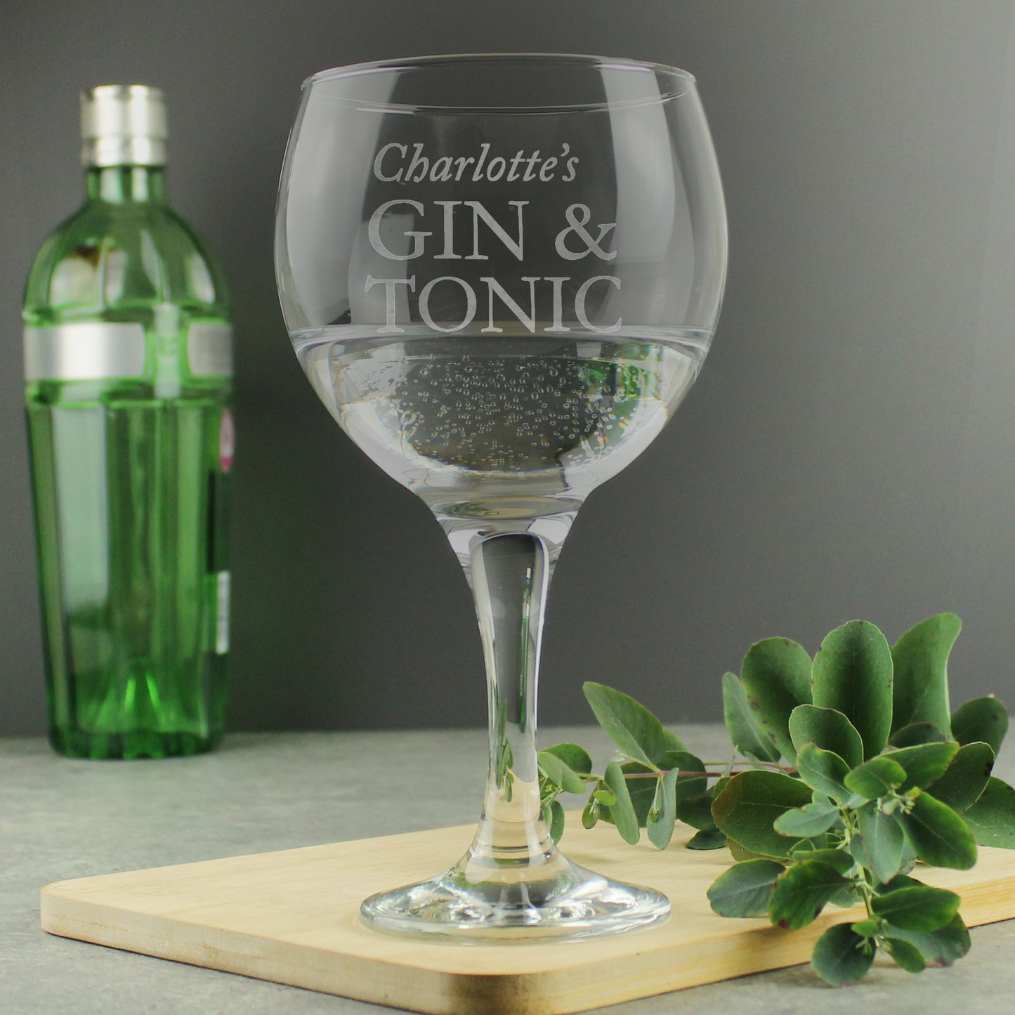 Personalised Gin & Tonic Balloon Glass - New Shape