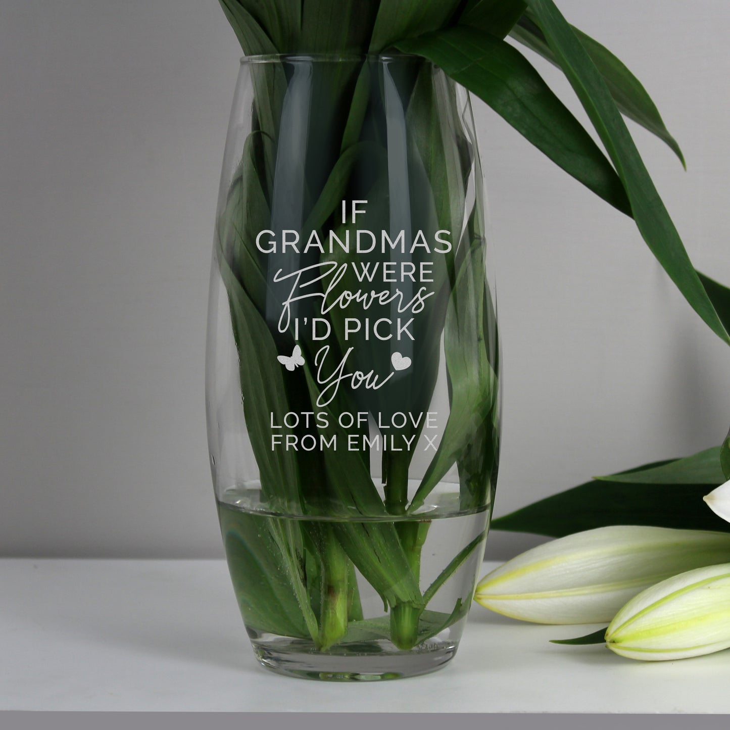 Personalised 'I'd Pick You' Bullet Vase
