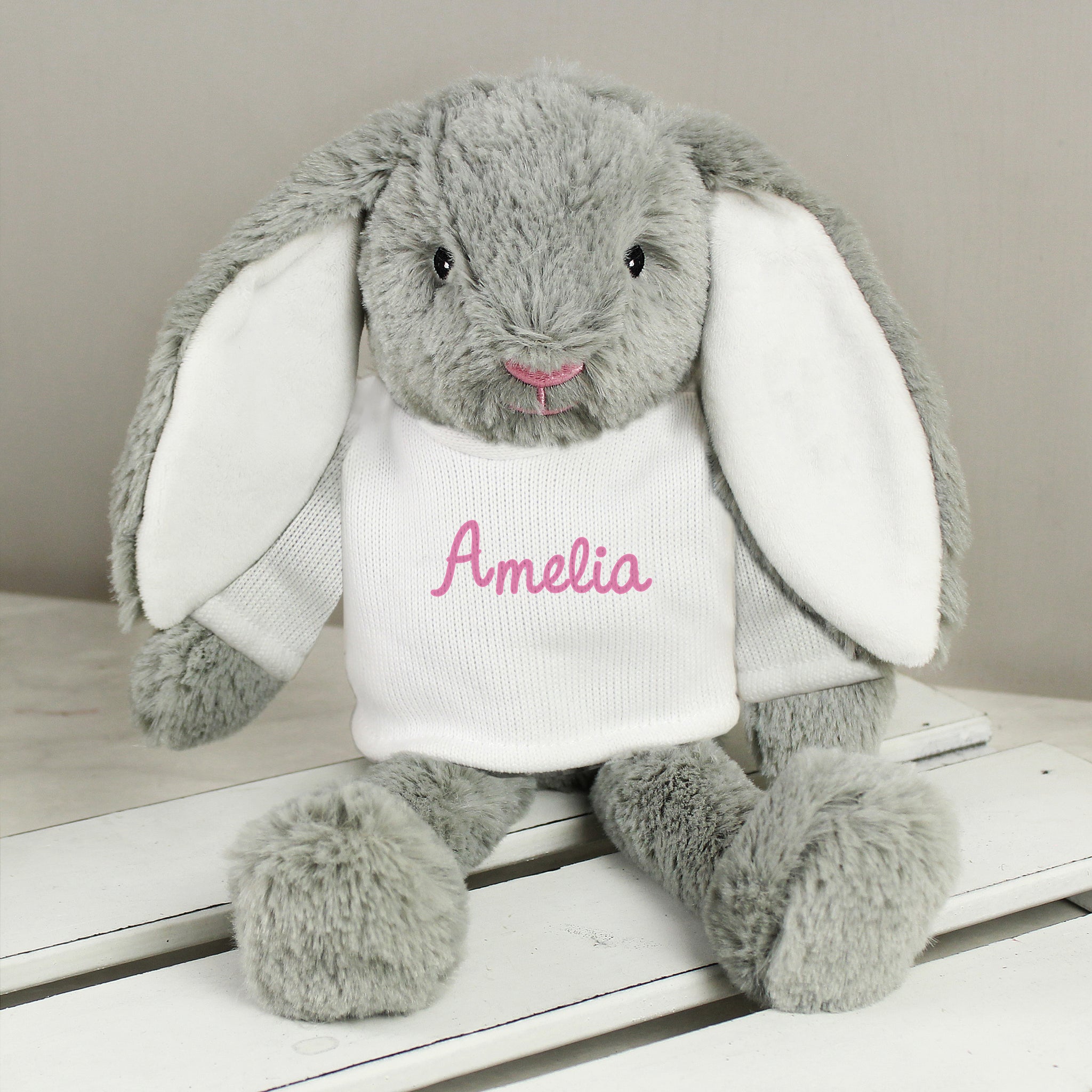 Personalised bunny store soft toy