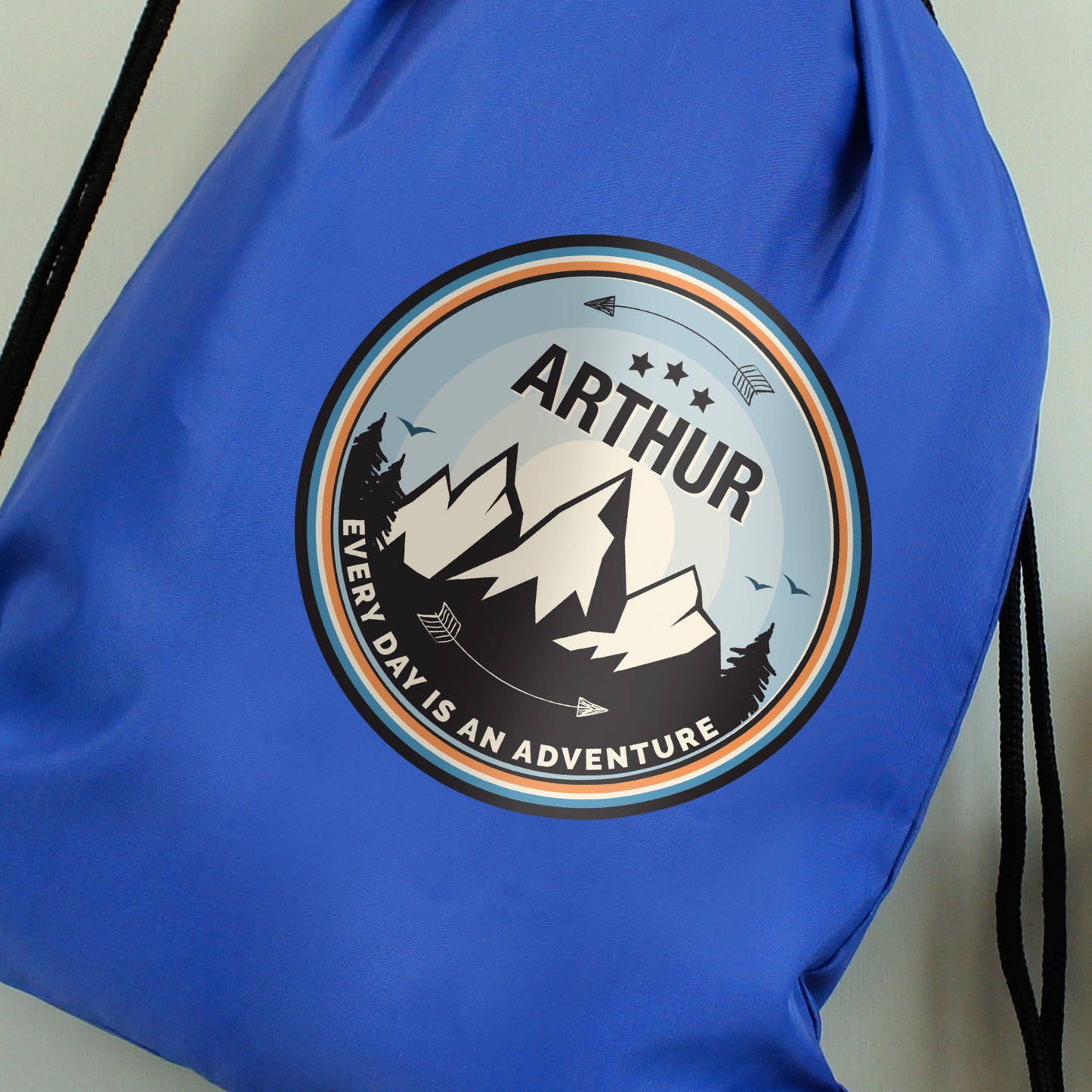 Personalised Adventure Swimming, Gym or Kit Bag - Blue