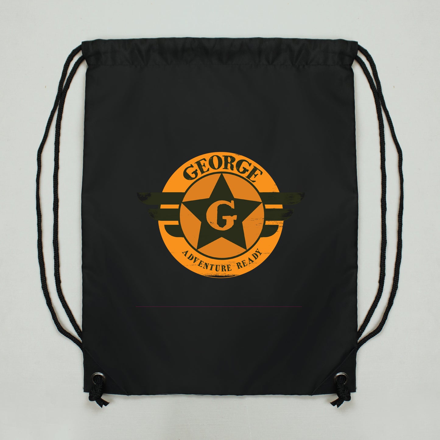 Personalised Badge Swimming, Gym or Kit Bag - Black