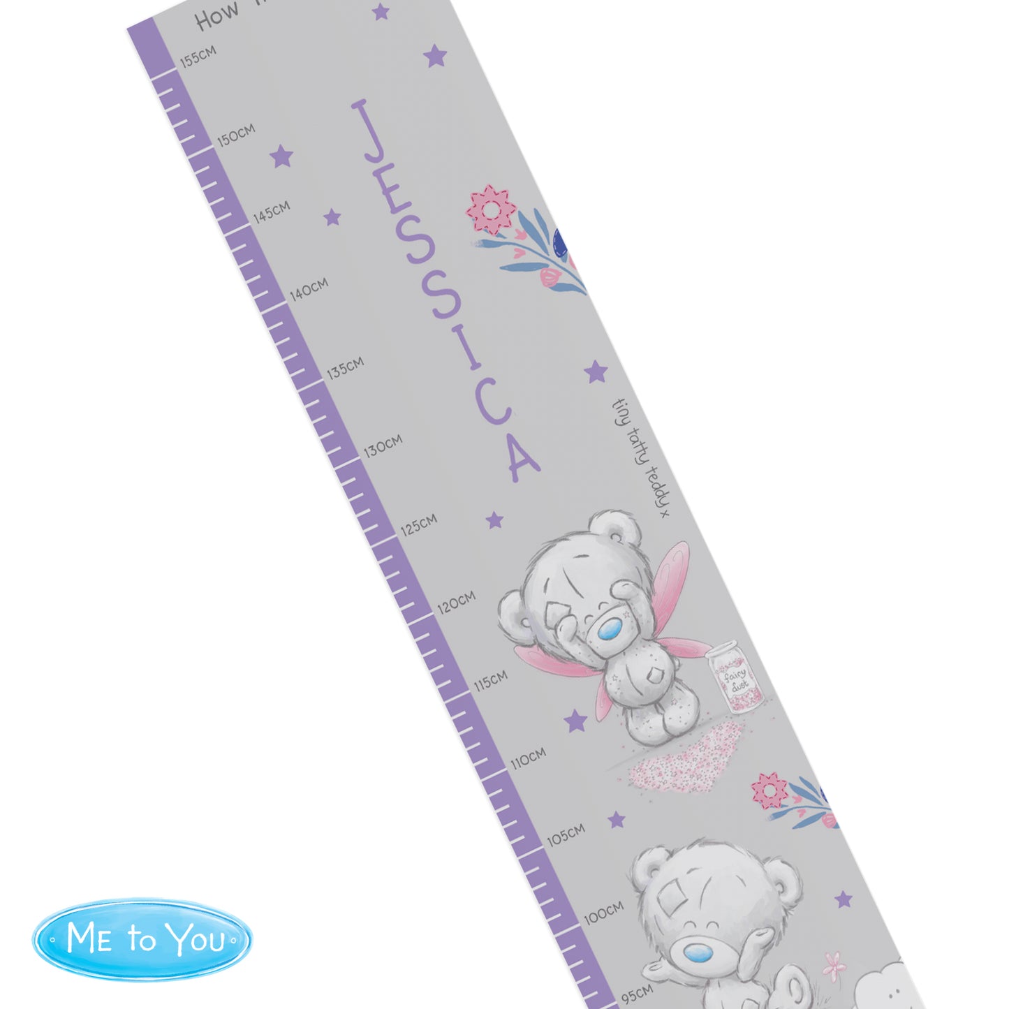 Personalised Tiny Tatty Teddy (Me to You) Unicorn Height Chart