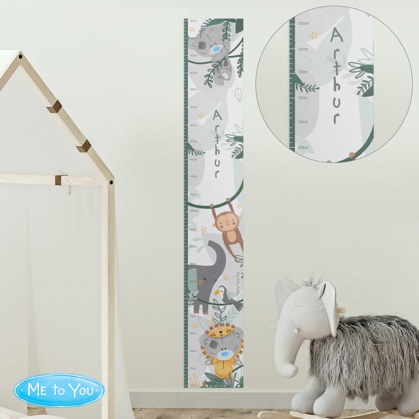 Personalised Tiny Tatty Teddy (Me to You) Wild One Height Chart