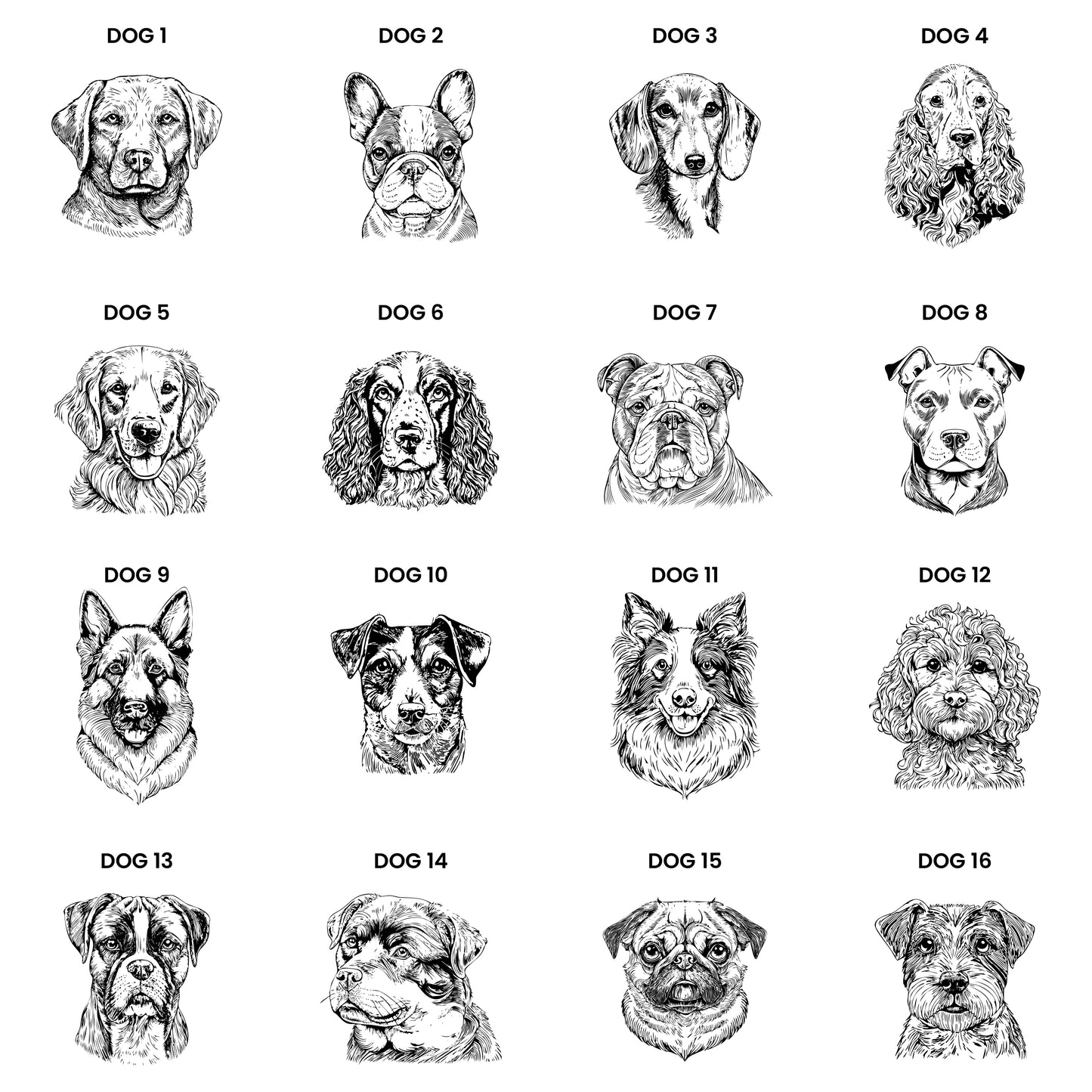 Personalised Dog Breed Wooden Lead Hooks - Choose from 16 Breeds