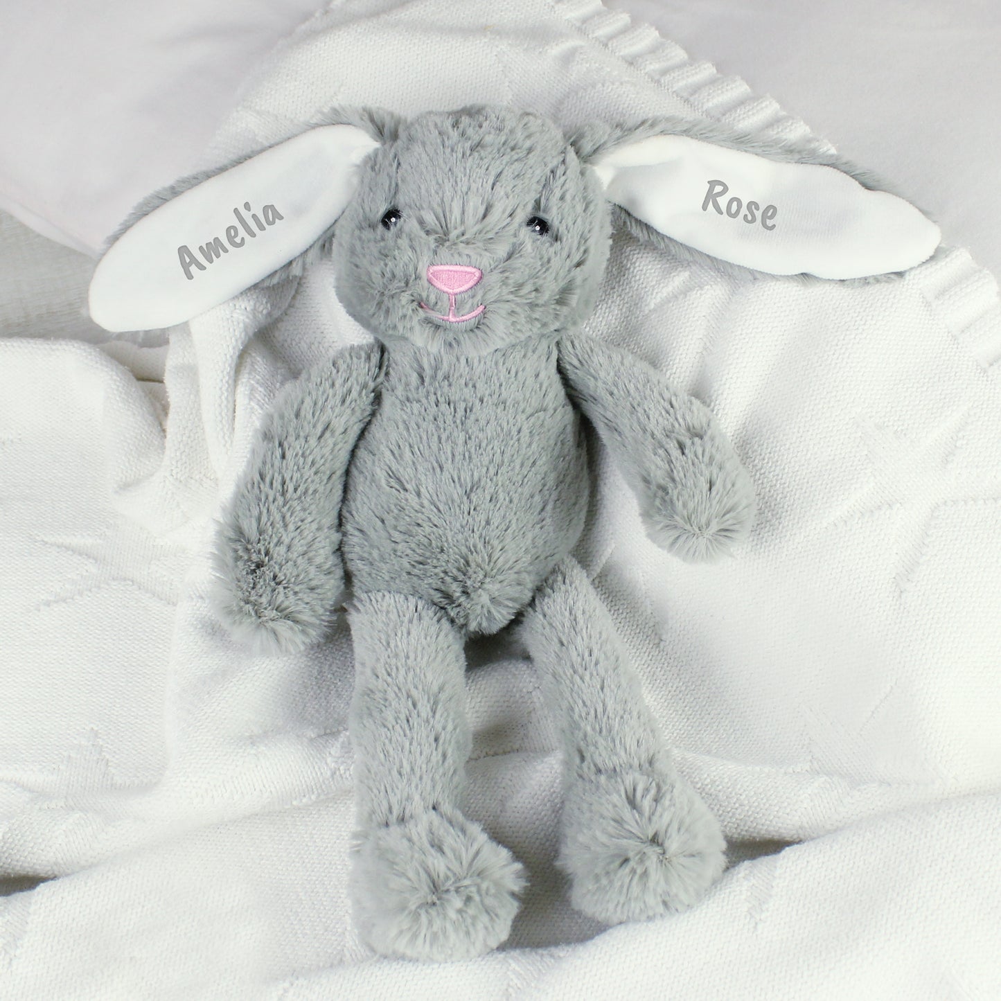 Personalised Bunny Rabbit Ears Soft Toy - New Design