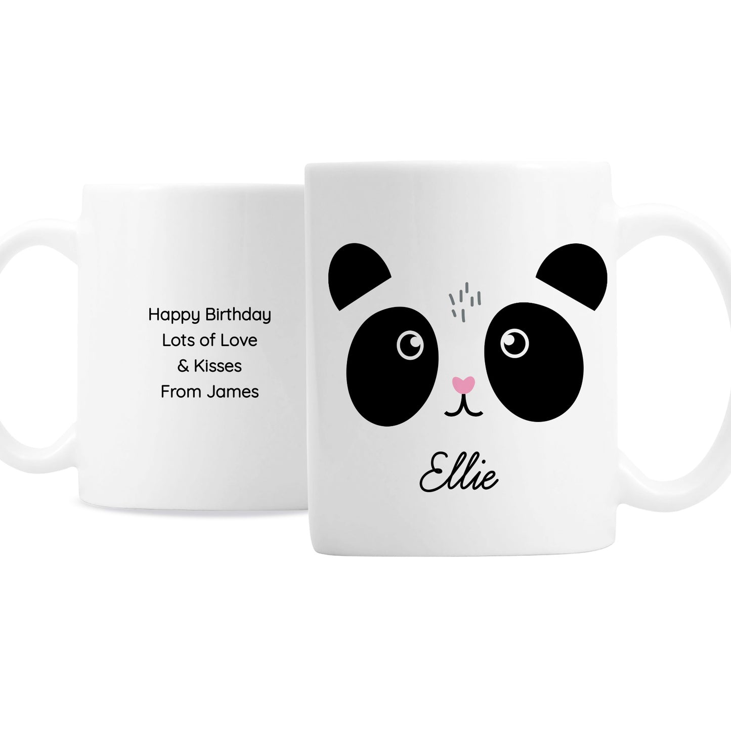 Personalised Cute Panda Face Mug - Updated Design