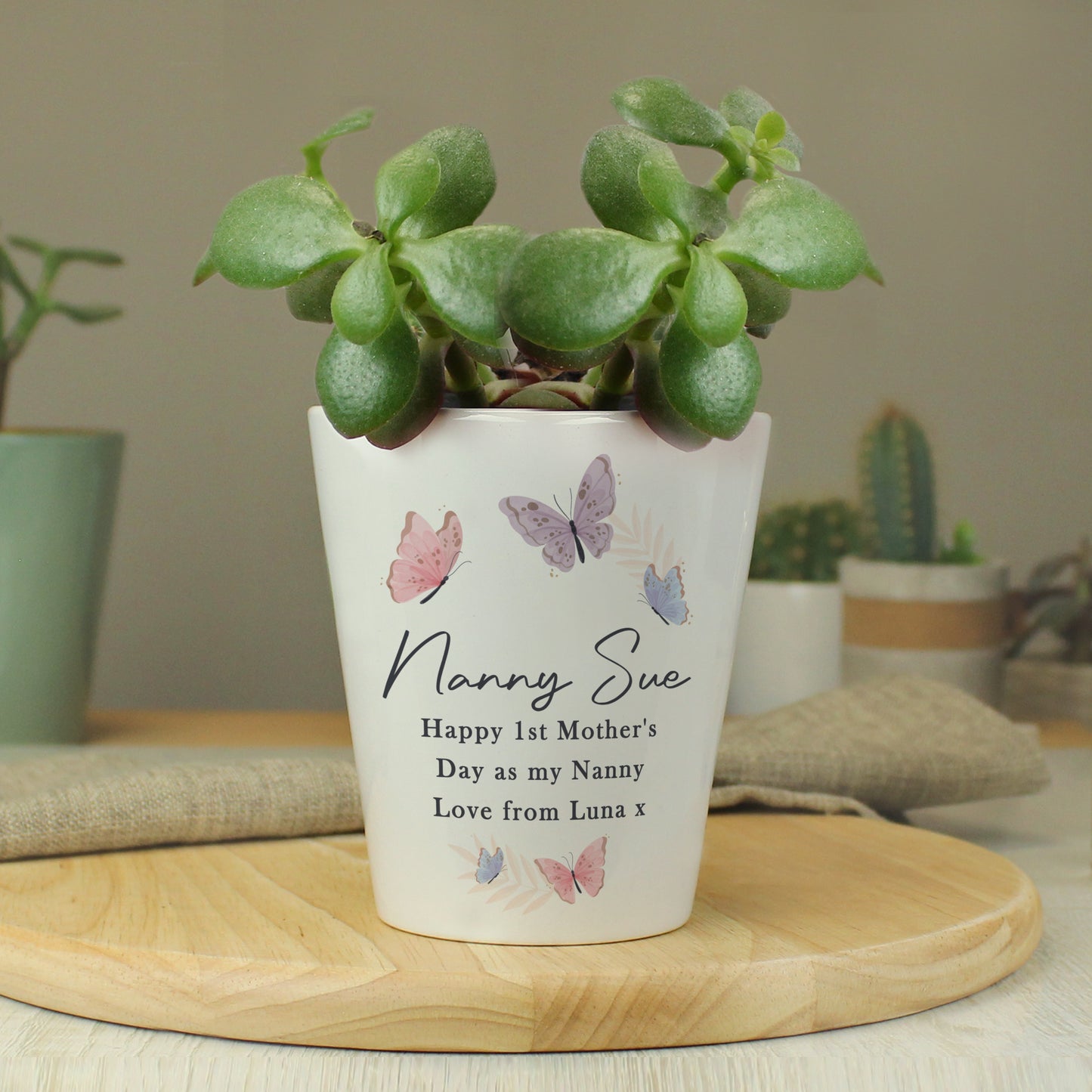 Personalised Butterfly Plant Pot - Any Occasion