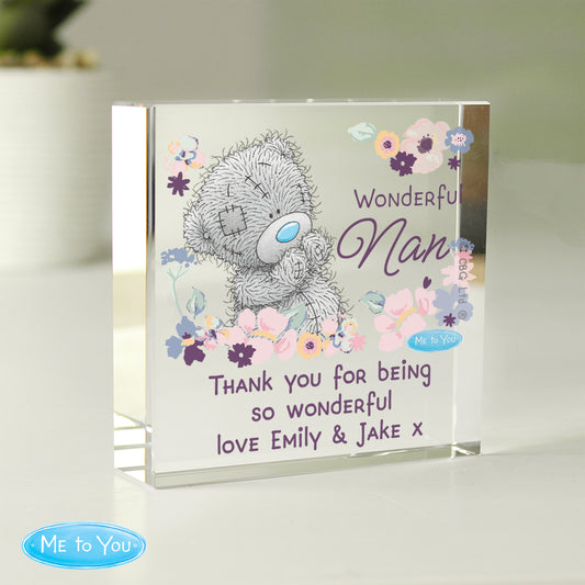 Personalised 'Me to You' Wonderful Nan Crystal Token