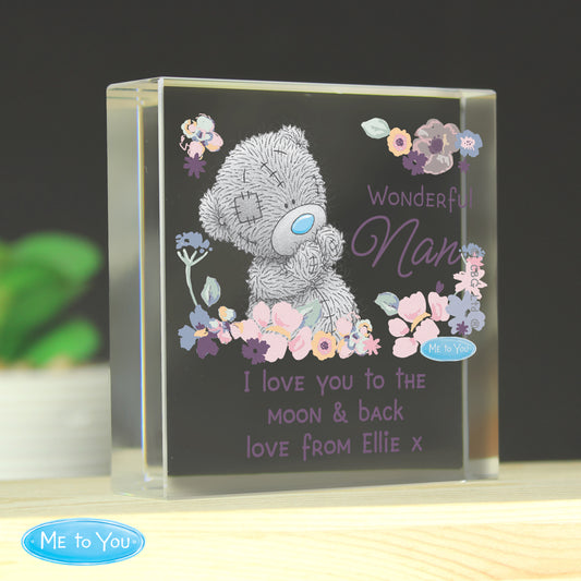 Personalised 'Me to You' Wonderful Nan Crystal Token