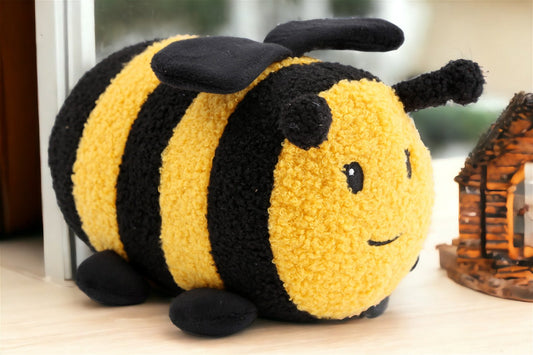Plush (and adorable) Bee Doorstop 25cm