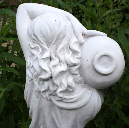 Stone Effect Lady With Urn Garden Statue