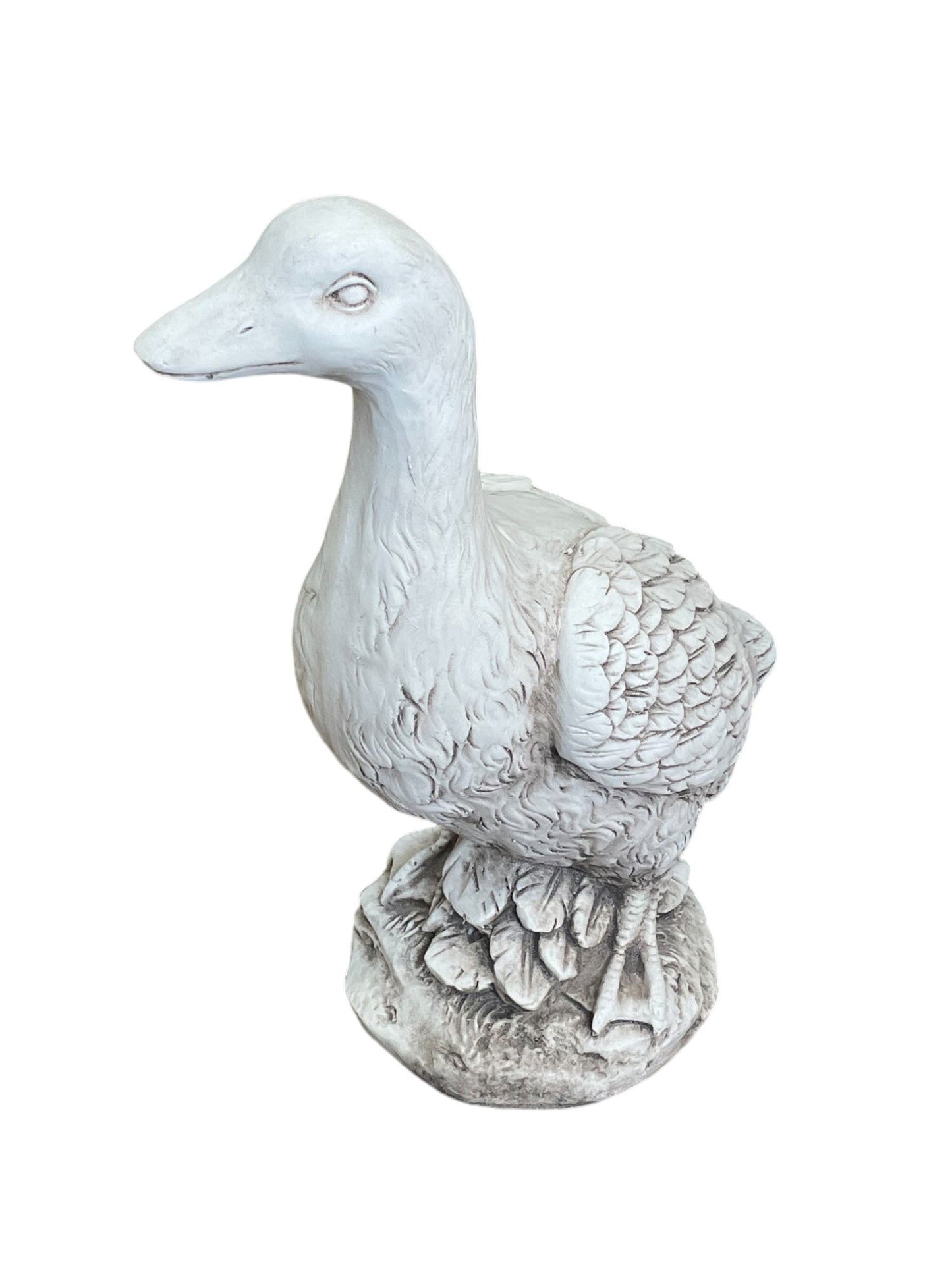 Stone Effect White Duck Statue - UK Only