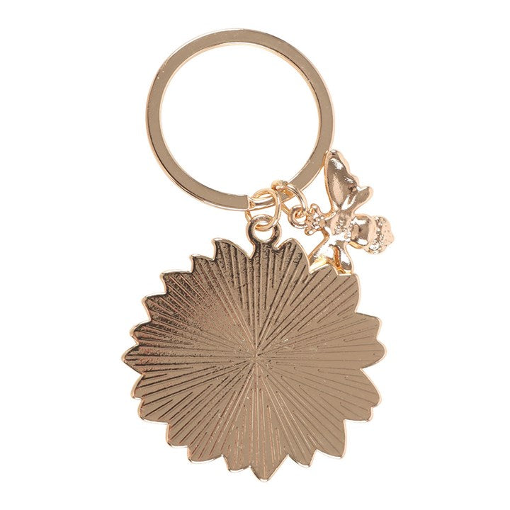 'You Are My Sunshine' Sunflower Keyring