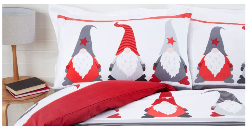 Festive Gonks Christmas Duvet Cover Set - Single, Double & King Available