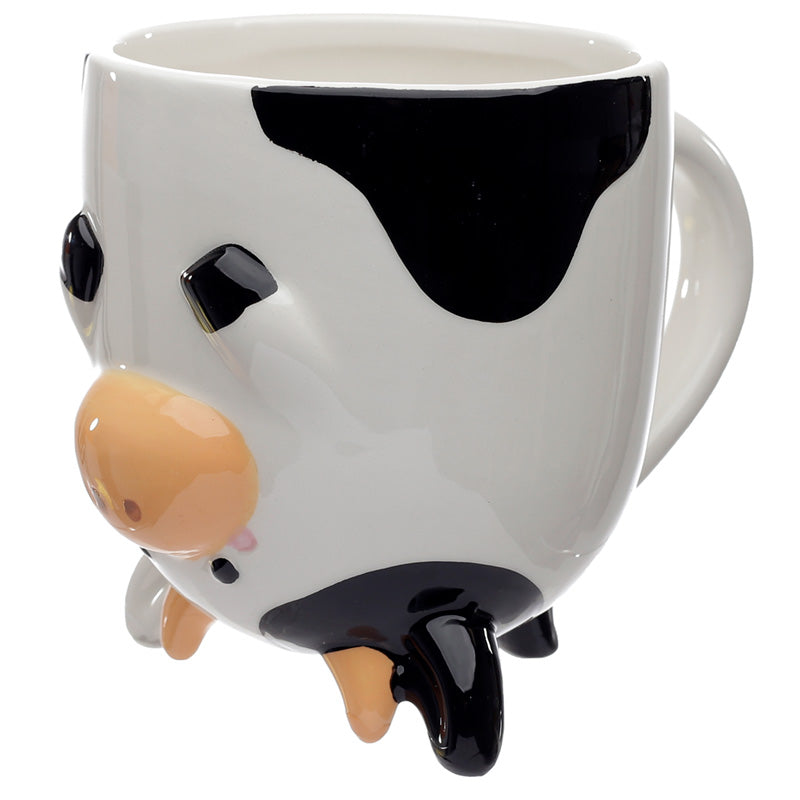 Bramley Bunch Farm Upside Down Ceramic Mug - Cow