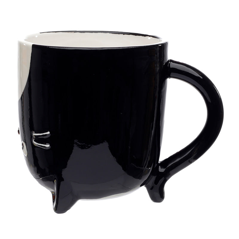Cat (Feline Fine) Upside Down Ceramic Mug