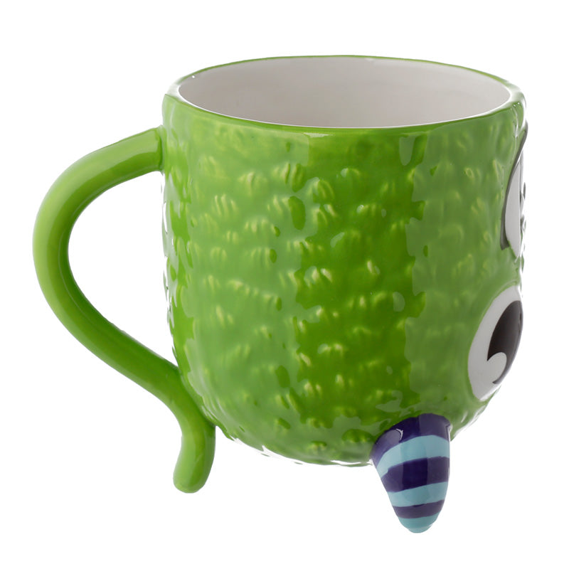 Upside Down Ceramic Mug - Green Monstarz Monster