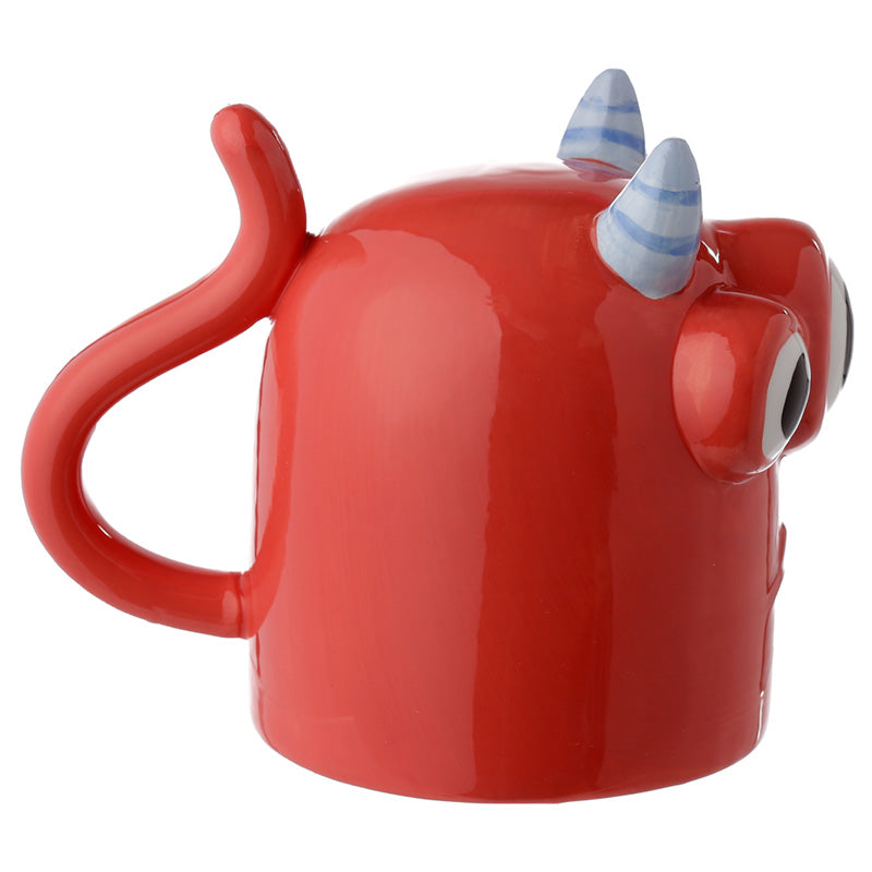Upside Down Ceramic Mug - Red Monstarz Monster
