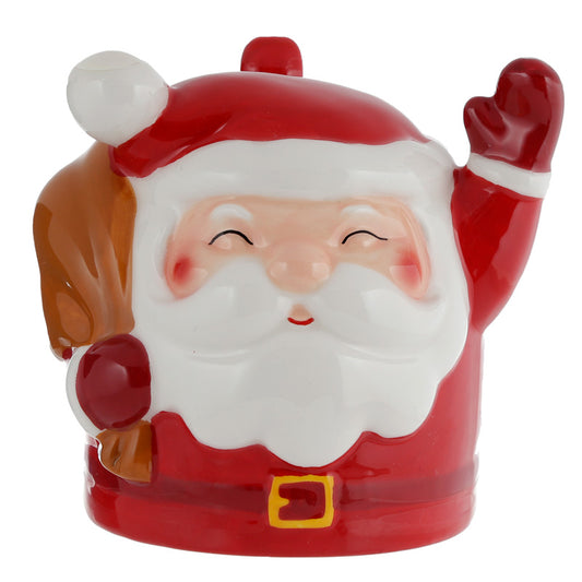 Christmas Santa Upside Down Ceramic Mug