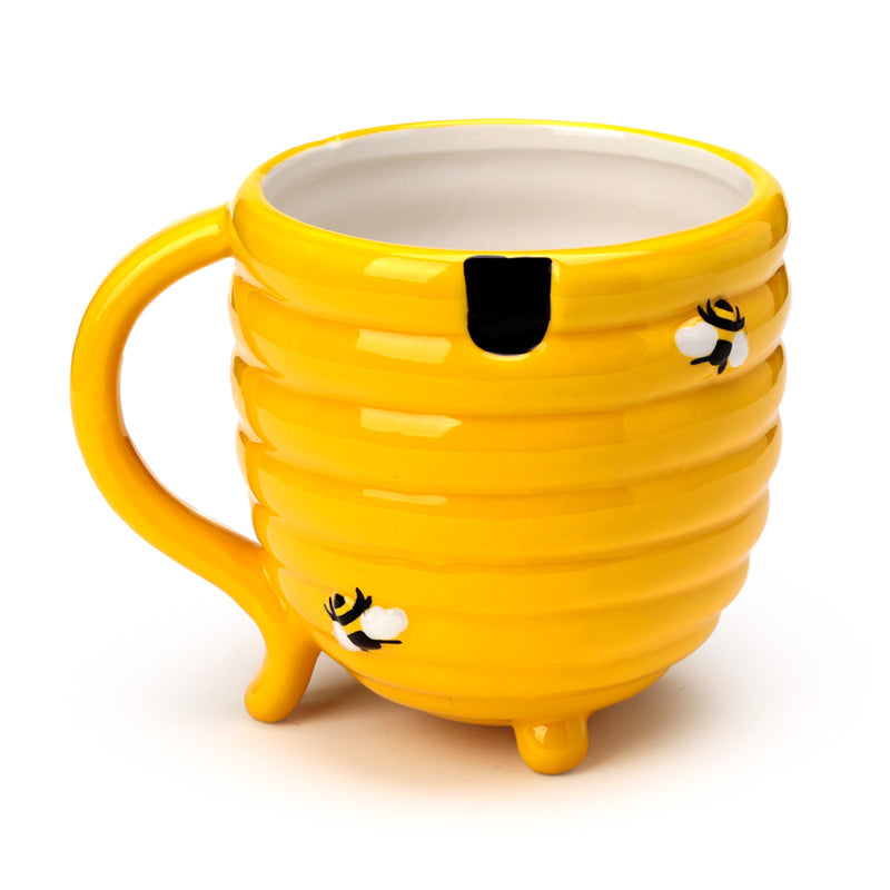 Beehive Upside Down Ceramic Mug