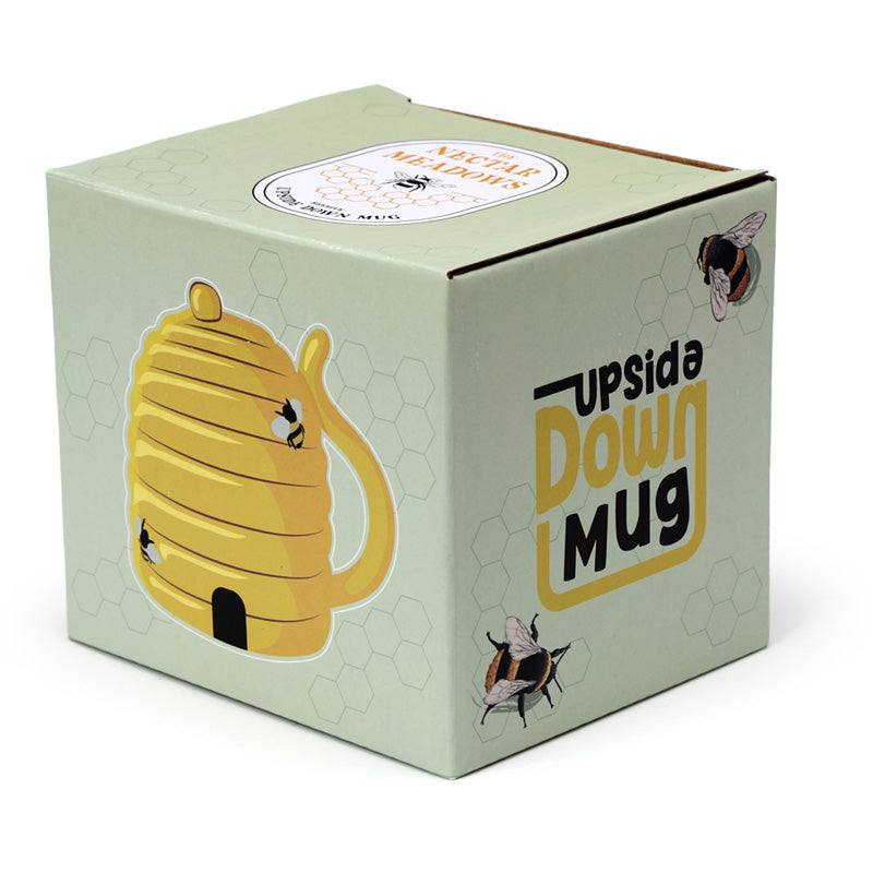 Beehive Upside Down Ceramic Mug
