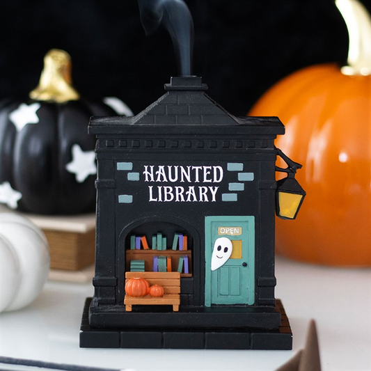 Haunted Library - Halloween Themed Incense Cone Holder