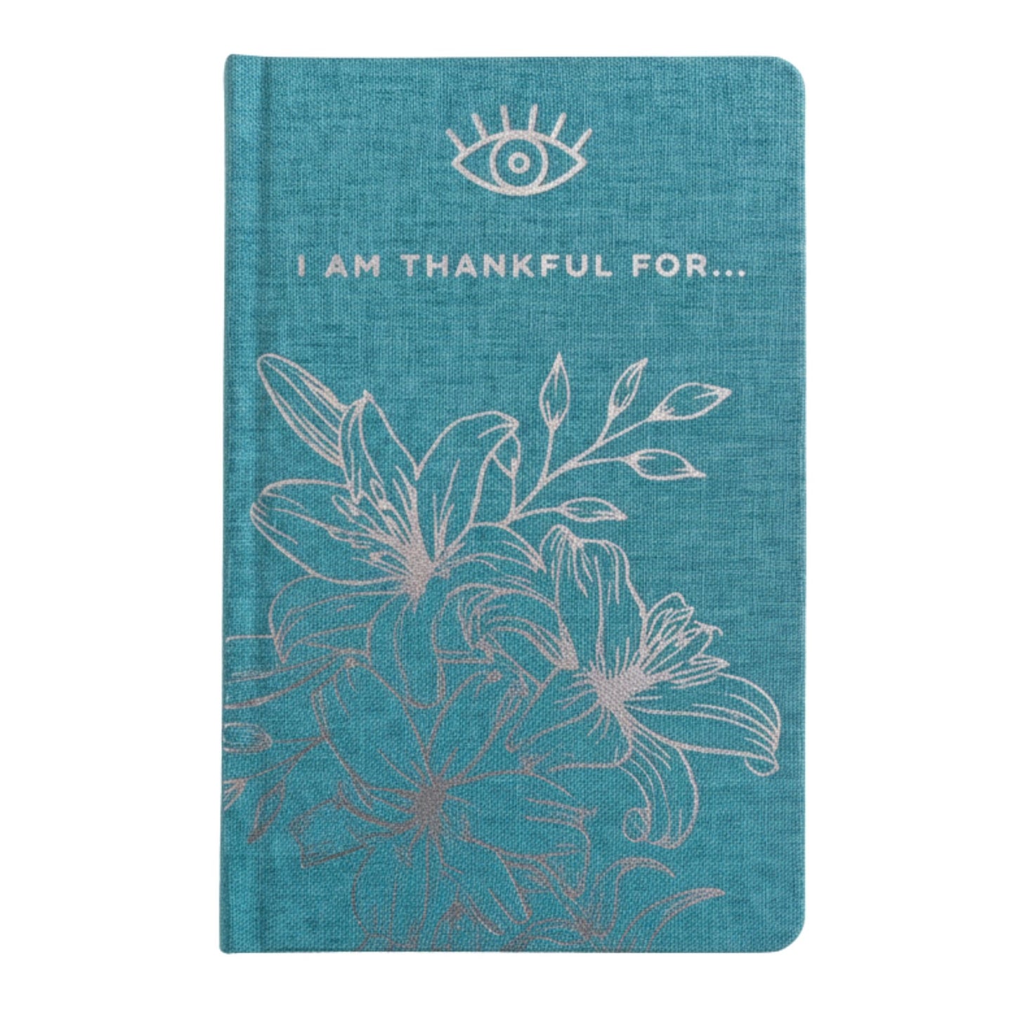 Blue Gratitude Journal with Silver Detailing - 'I am Thankful For' - 120 pages