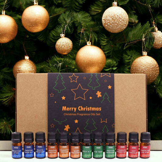 Festive Delights Fragrance Oil Gift Set - 12 Christmas Inspired Scents