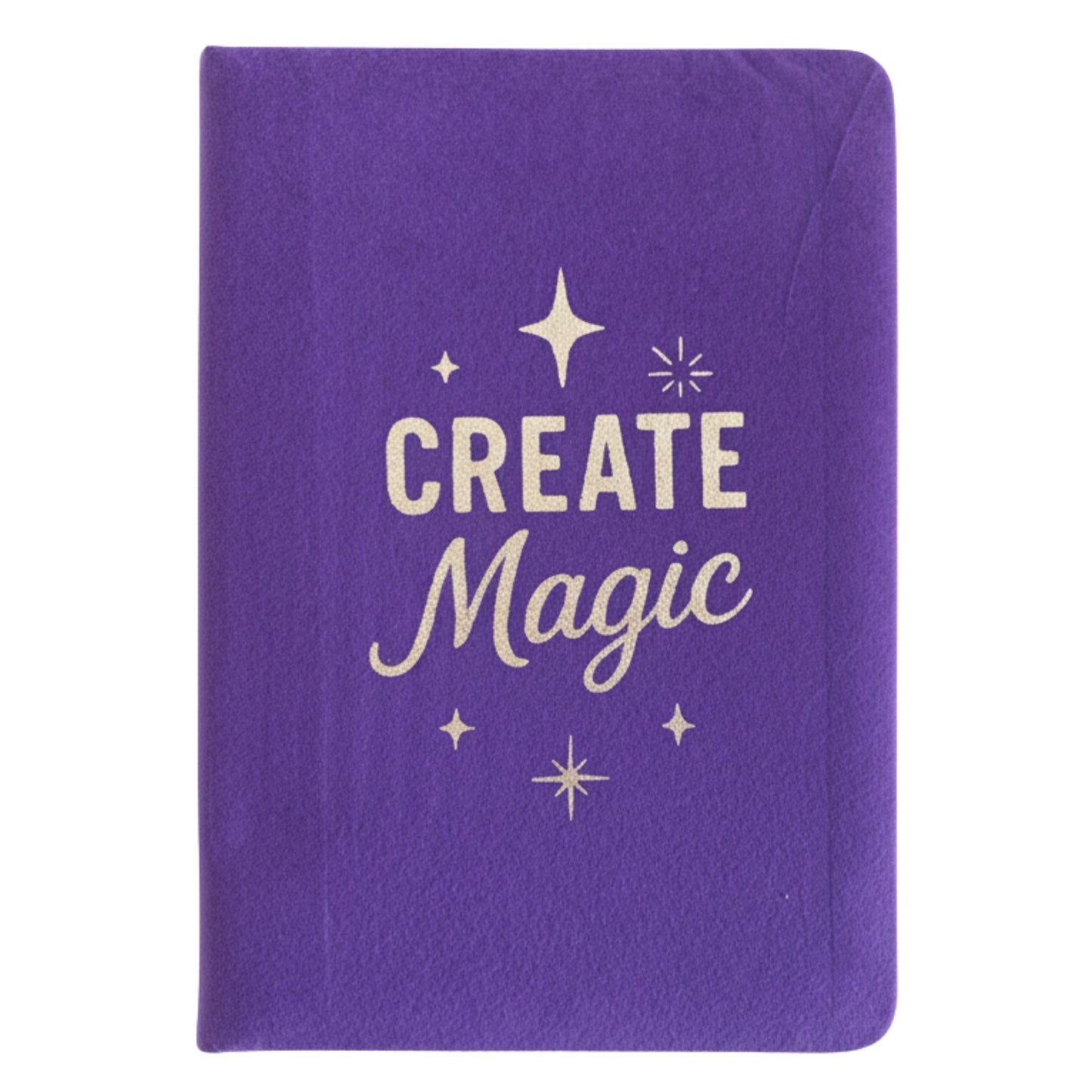 Purple Velvet Notebook - 'Create Magic' - 80 pages