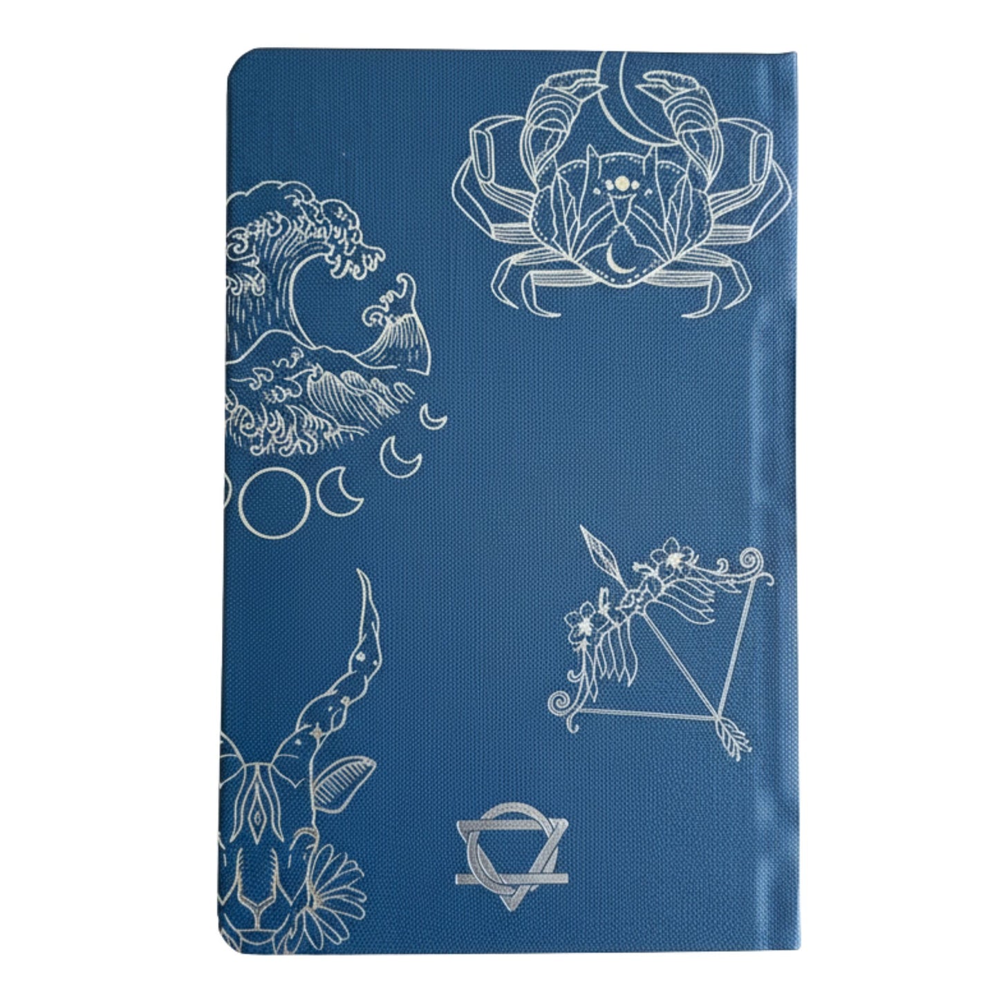 Midnight Blue Wellness Journal - Silver Zodiac - 120 pages