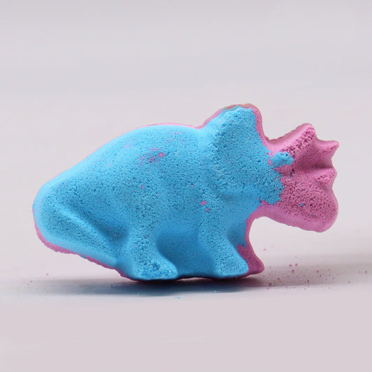 Dinosaur (Triceratops) Bathbomb 80g - Blueberry