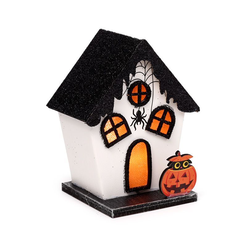 Spooky Spider House Halloween LED Decoration