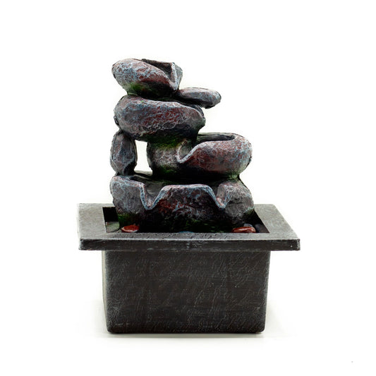 Tabletop Water Feature - Cascading Pots (20cm)