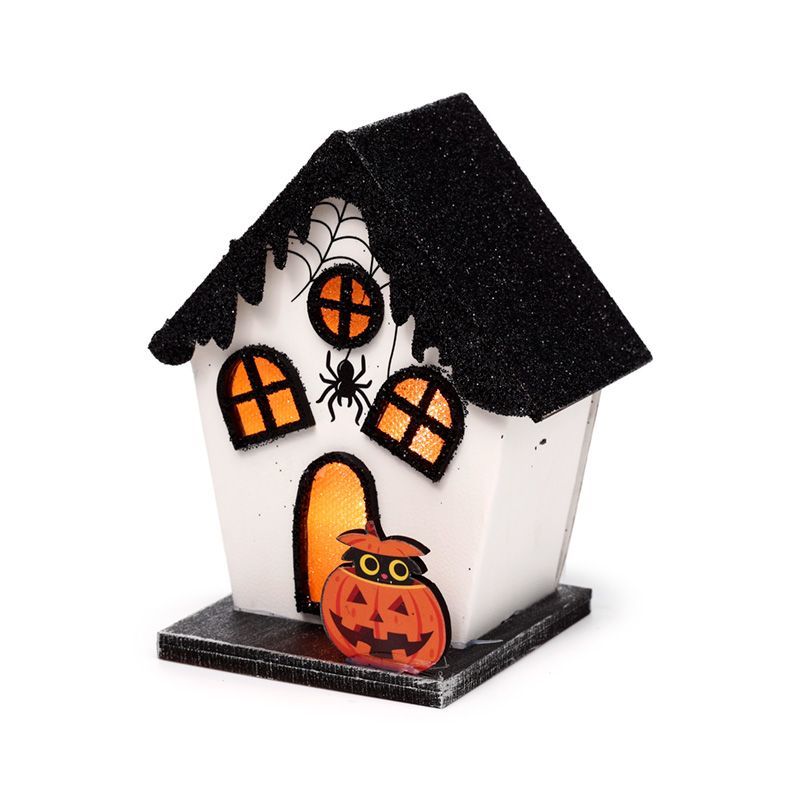 Spooky Spider House Halloween LED Decoration