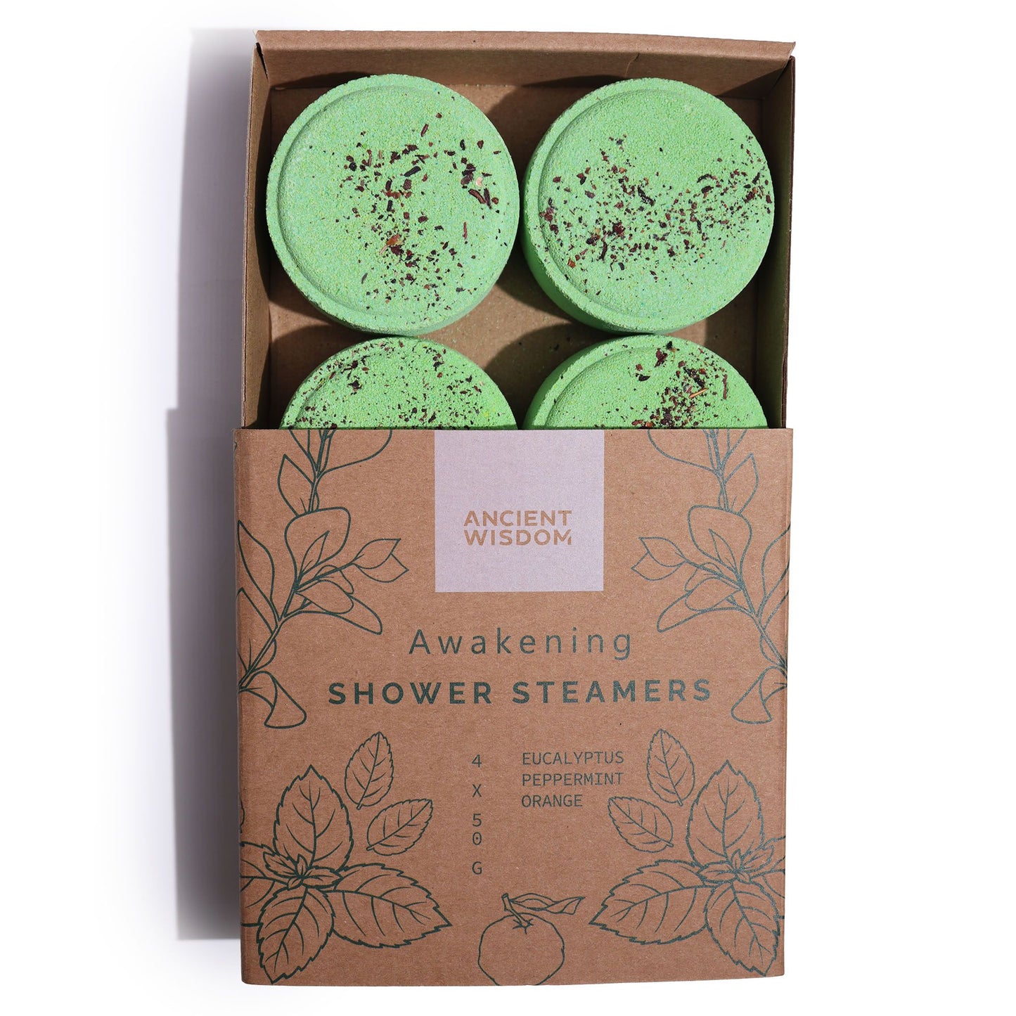 4 x Zen Shower Steamers - Awakening (Orange, Eucalyptus, Peppermint)