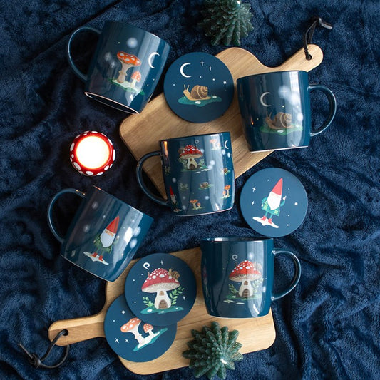 Gnome Sweet Gnome Coaster Set (Set of 4)