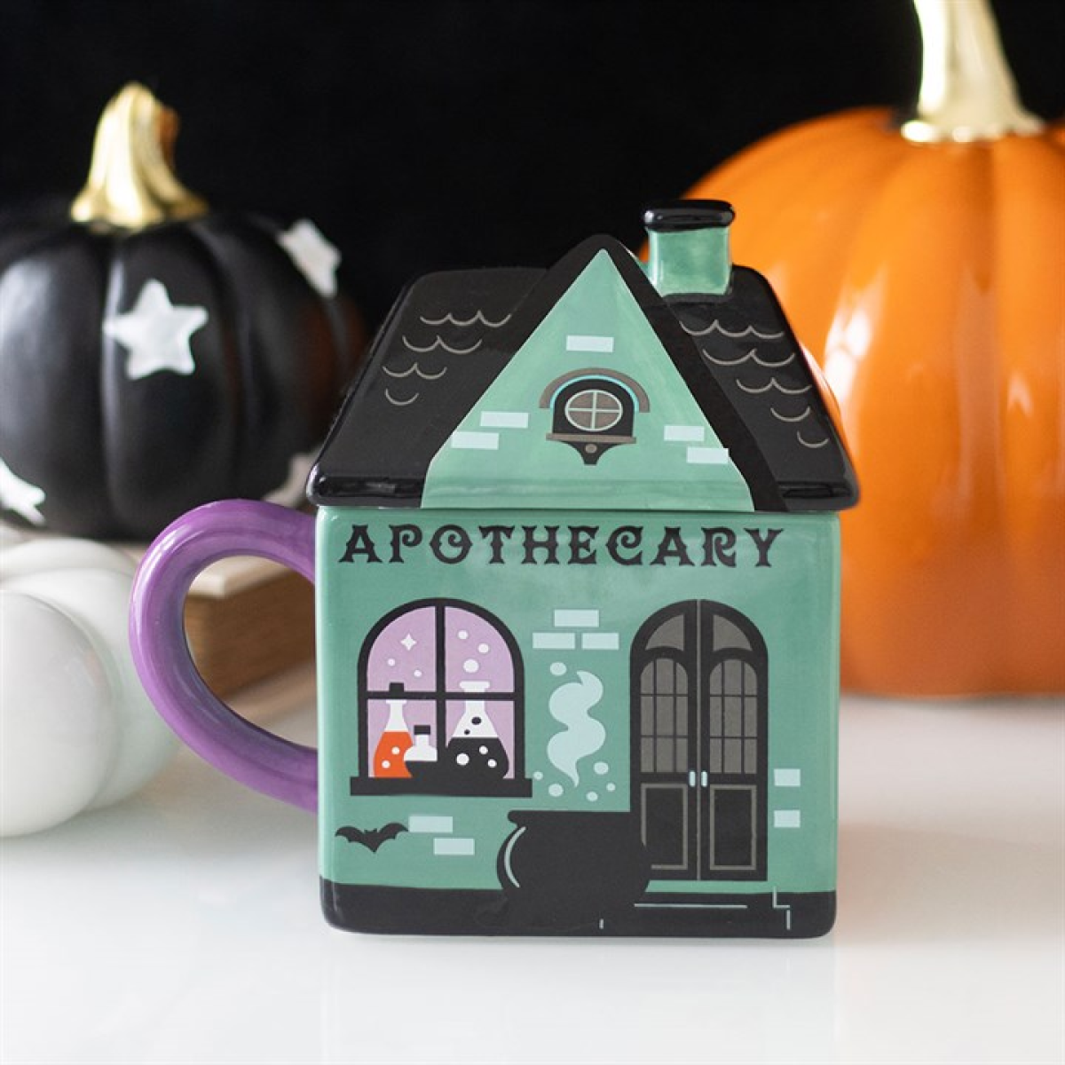 Apothecary Shop - Halloween Themed Lidded Mug