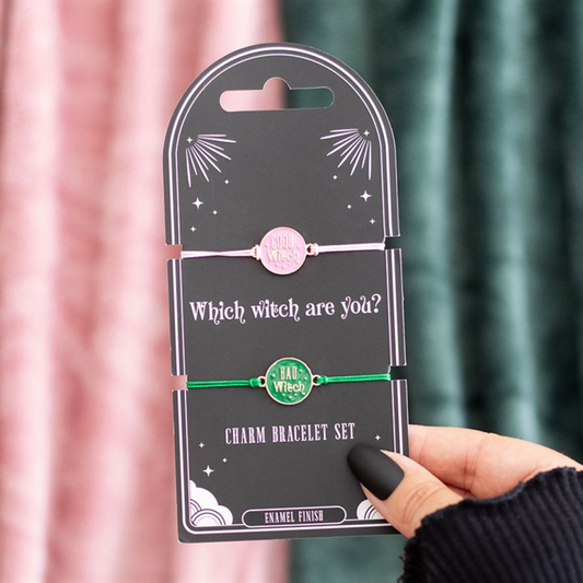 Set of 2 Bracelets - Good Witch and Bad Witch